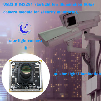 Van de het Sterrelicht Lage Verlichting 60fps van USB2.0 IMX291 de Cameramodule voor Veiligheid Controle