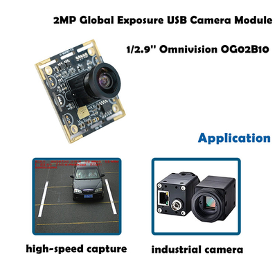 Van de de Cameramodule van OG02B10 60FPS USB het Globale Blind voor de Industriële Toepassingen van de Beeldverwerking